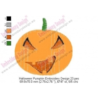 Halloween Pumpkin Embroidery Design 23